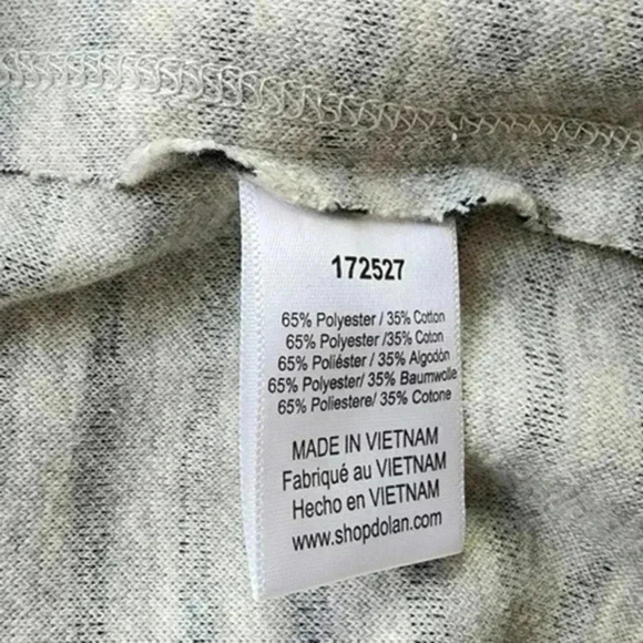 DOLAN by Anthropologie Moto Jacket  Brushed Fleece Grey White Stripe Women's Med - Picture 8 of 11